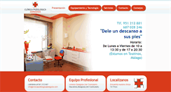 Desktop Screenshot of clinicapodologicazaragoza.com