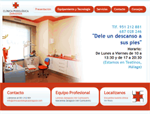 Tablet Screenshot of clinicapodologicazaragoza.com